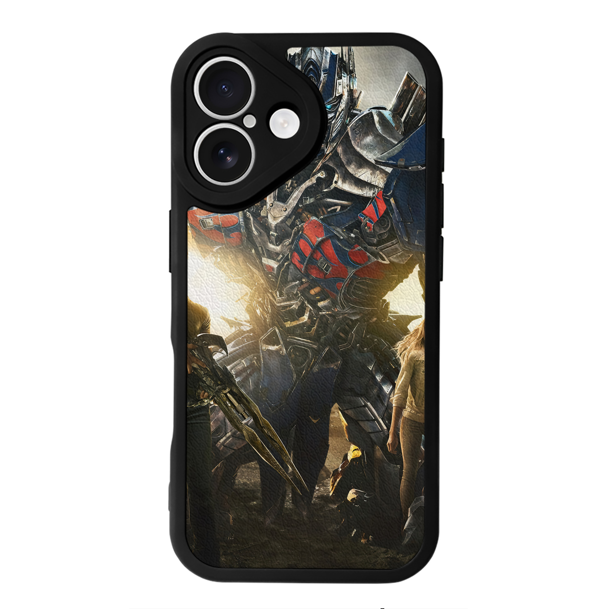 （画像用） Transformers トランスフォーマー 【iPhone 16シリーズ対応】シリコンスマホケース（レザー調） 材質：シリコン